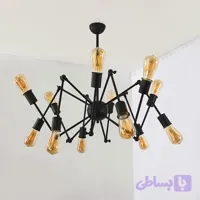 لوستر عنکبوتی مشکی