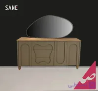 آینه و کنسول چوبی صانع کد 52371