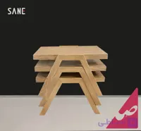 میز چوبی سه تیکه ساده مدل عسلی برج کد 30354