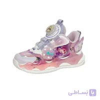 کفش دخترانه بچه گانه چراغدار فانتزی کرومی