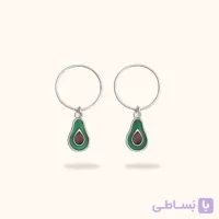 گوشواره نقره آواکادو
