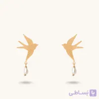 گوشواره طلا پرستو شعبه ونک وزن 0.87