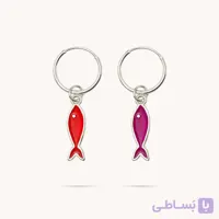 گوشواره نقره ماهی قرمز