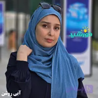 شال حجابی نگینی کریشه کشی آبی روشن کد 3308