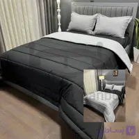 روتختی میکرو نخی ساده مشکی و طوسی یکنفره و دونفره کد 11023