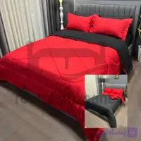 روتختی میکرو نخی ساده قرمز و مشکی یکنفره و دونفره کد 11020