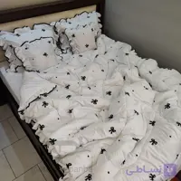 روتختی چین دار سفید پاپیون مشکی کد 34537