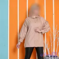 شومیز مانتو آستین پف زنانه جنس داکرون طرحدار ورساچ اعلا