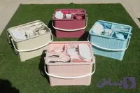 سبد پیک نیک و سرویس مسافرتی ۷۰ پارچه ۶ نفره p70 پونا
