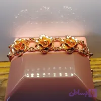 زیورآلات مسی.دستبند مسی گل رز زنانه (سه گل رز) زیبا و خوش پوش