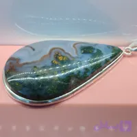 گردن آویز نقره زنانه مردانه عقیق منظره ای شجر بهاره صددرصد طبیعی و معدنی با ضمانت مکتوب اصالت،برند درسیم