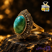 انگشتر استیل رنگ ثابت زنانه عقیق جاسپر سبزه خزه ای صددرصد طبیعی و معدنی با ضمانت مکتوب اصالت.برند دُرسیم
