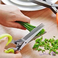 قیچی چند تیغه برش سبزیجات | خردکن چند لایه مخصوص آشپزخانه