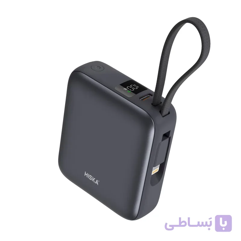 پاوربانک جیبی هیسکا HISKA HP-131 ظرفیت 10000mAh توان 22.5W PD فست شارژ
