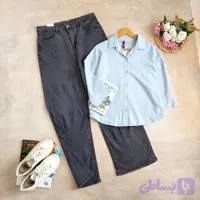 شلوار جین طوسی کد ۹۸۸