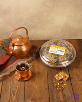 سوهان عسلی لقمه‌‌ای سلفون‌دار فله‌ای‌‌