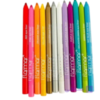 پک 12 عددی خط چشم رنگی ضدآب پاستیلی فلورمار | Flormar Colored Eyeliner