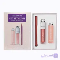 پک آرایش لب3 عددی شامل خط لب، بالم لب و برق لب طرح دیور میس رویال