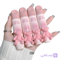 رژلب مایع کره ای GeGebear مات و مخملی با طرح خرس