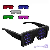 عینک ال ای دی (LED) مهمانی دی جی مدل شارژی تک رنگ