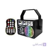 مینی رقص نور پرتابل USB مدل Party Light DQ-407 ریموت‌دار | قابلیت کار با پاوربانک