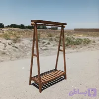 رگال لباس چوبی مدل یک طبقه تاجدار t85