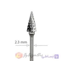 فرز فرم الماس دو شیار مخروطی نوک تیز 6 میلی ساق 2 (M)