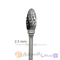 فرز فرم الماس دو شیار مشعل شکل 6 میلی ساق 2 (H)