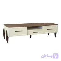 میز تلویزیون مدل TT7148 بدنه ام دی اف وکیوم پایه پلیمری (ABS)
