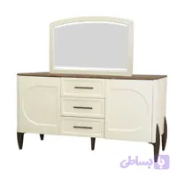 آینه و کنسول مدل MC5148 بدنه ام دی اف وکیوم پایه پلیمری (ABS)