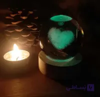 چراغ خواب گوی طرح قلب مولتی قطر ۶