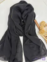 شال نخی لبه طلایی
