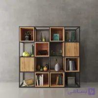 استند دکوری زمینی متال (Metal) مدل 16 خانه
