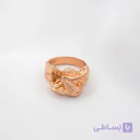 انگشتر گوی دار رز گلد سایز 7