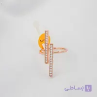 انگشتر دو خط موازی فری سایز