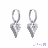 گوشواره قلب استیل