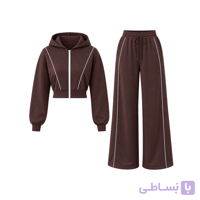 ست سویشرت شلوار پشت دورس لاکرادار