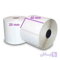 برچسب کاغذی 40 × 20