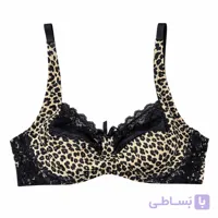 سوتین پلنگی فنردار نخ و دانتل ایزابلا Ezabella کد 515