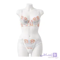 ست شورت و سوتین توری فنردار کارن 5014 karen طرح قلب