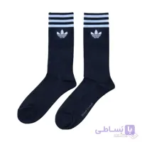 جوراب مردانه ساقدار طرح ادیداس سه خط