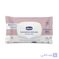 دستمال مرطوب کودک چیکو Chicco بدون عطر بسته 72 عددی