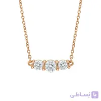 گردنبند استیل زنانه ژوپینگ مدل سه نگین مینیمال کد 512