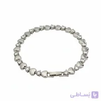 دستبند تنیسی قلبی سیلور