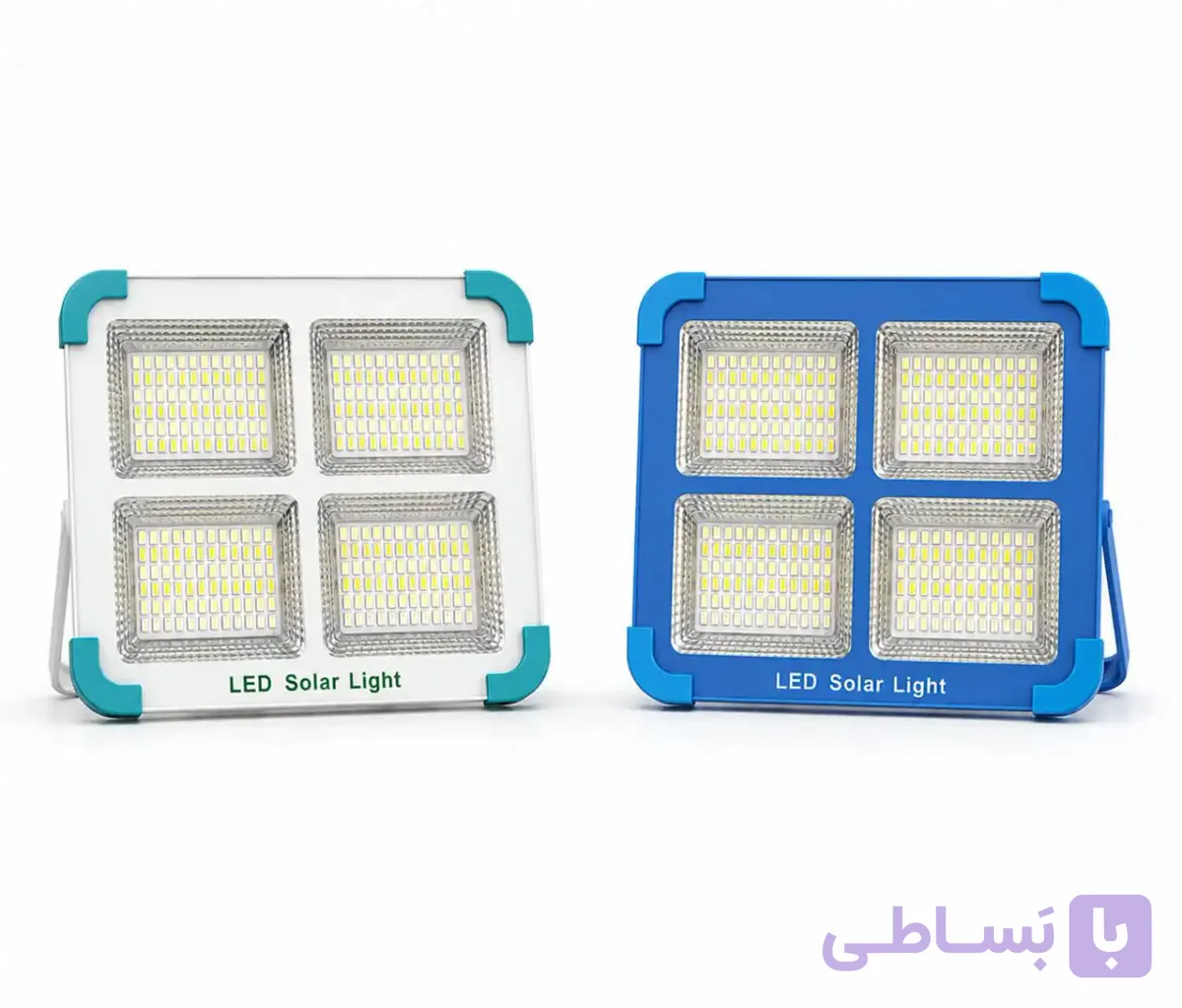 پروژکتور شارژی خورشیدی 4 باتری (باتری قابل تعویض)