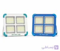 پروژکتور شارژی خورشیدی 4 باتری (باتری قابل تعویض)