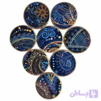 وزنه نگهدارنده الگو (تُرنج آبی) پکیج 8 عددی