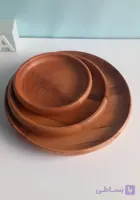 بشقاب چوبی لبه دار چوبی راش گرجستان