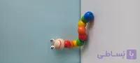 اسباب بازی کرم چوبی رنگی دست ورزی کودکان
