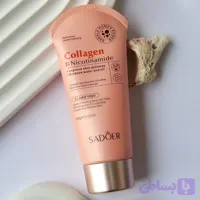 فوم شستشوی صورت روشن‌کننده و ضدلک کلاژن و نیاسینامید.حجم100g